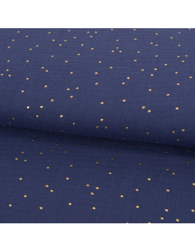 Double gaze pimiz Bleu Indigo