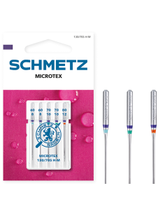 Aiguilles Microtex assorties 60-80 - SCHMETZ