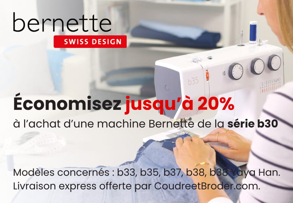Promo machines &agrave; coudre Bernette s&eacute;rie 30